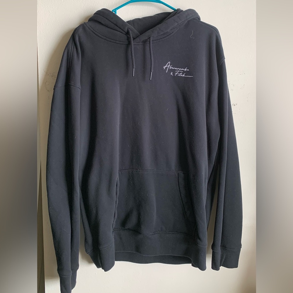 Abercrombie and fitch black hoodie size large